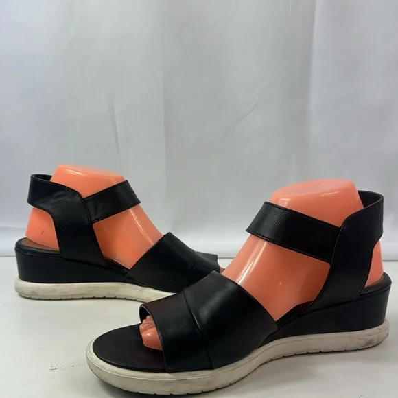 Euro Soft By Sofft Jena Black Leather Women's Wedge - Picture 4 of 13